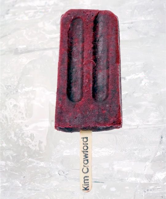 Pinot Noir Infused Blackberry Ice Pop