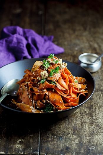 Harissa Carrot Salad with Feta Cheese