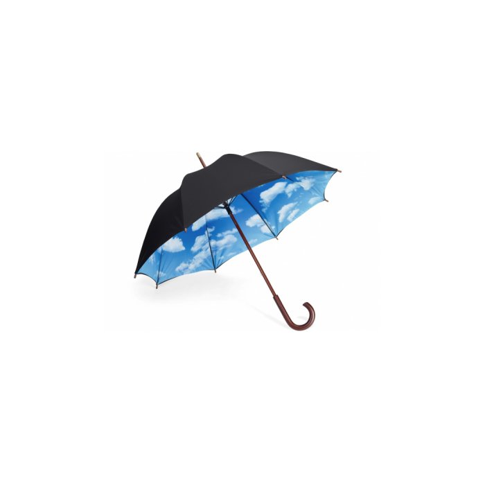 Designer Umbrella with Perfect Day Sky Print inside