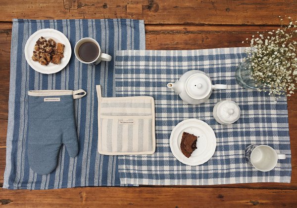 blue, textile, tablecloth, material, wood,