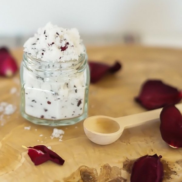 Rose Petal and Mint Lip Scrub