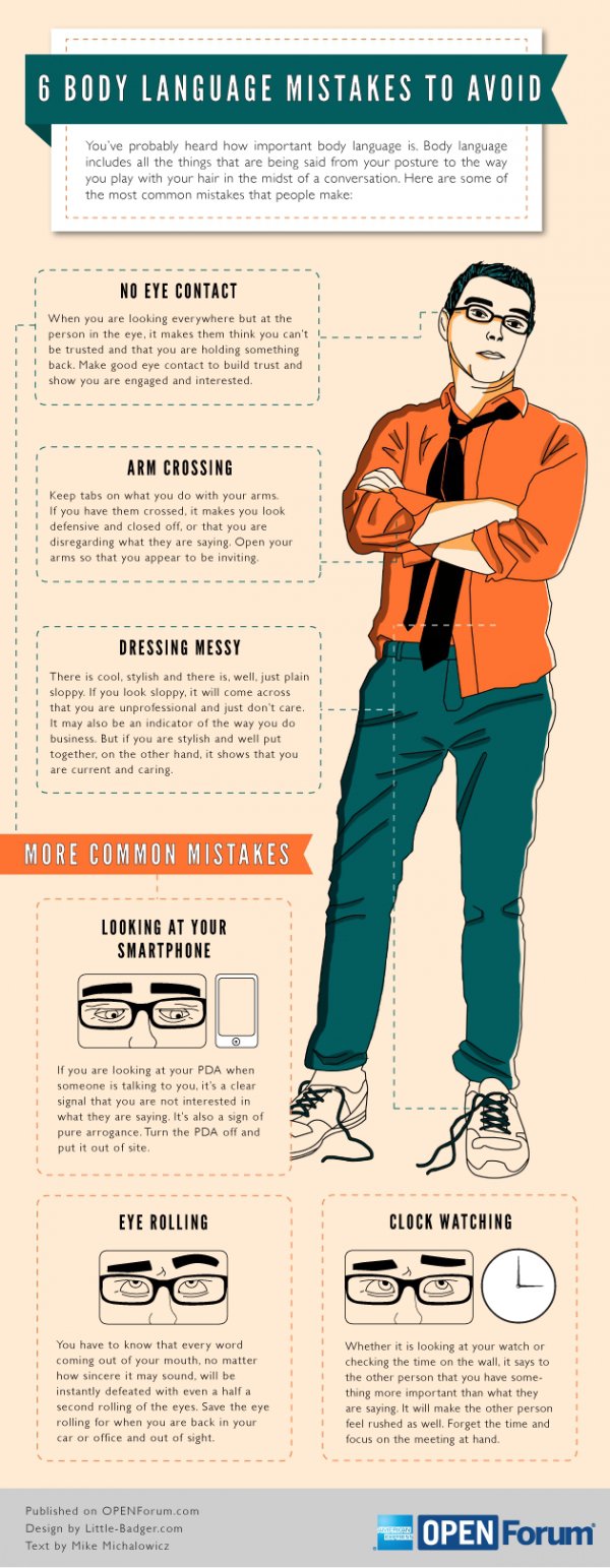 Body Language Mistakes to Avoid