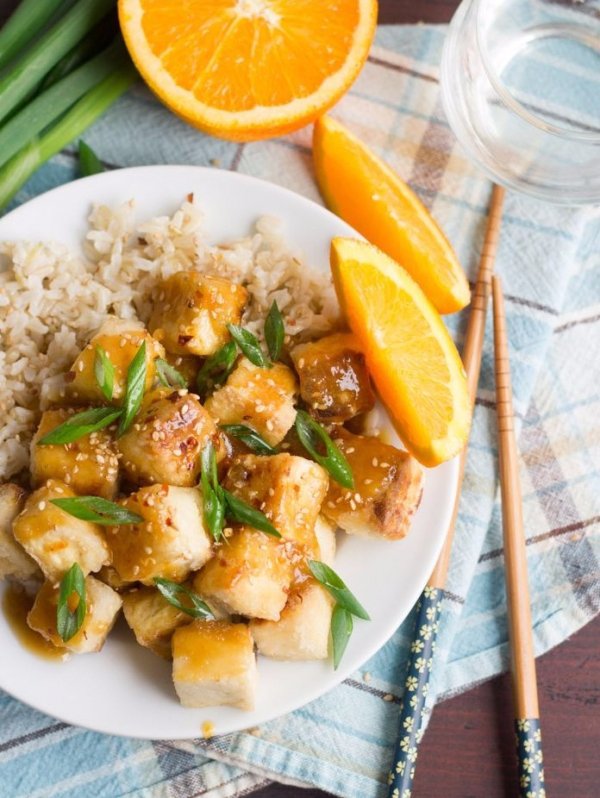 Crispy Orange Ginger Tofu