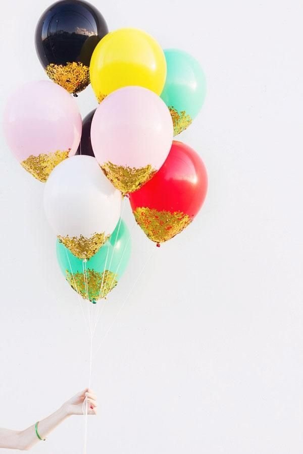 Gold-dipped Balloons