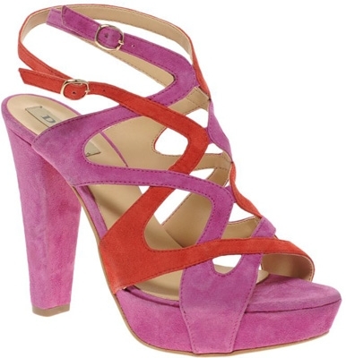 Dune Gizella Multi Coloured Platform Sandals