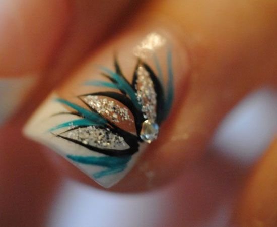 color,nail,finger,blue,close up,