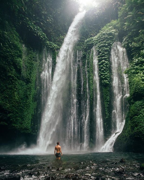 waterfall, nature, landform, water, water feature,