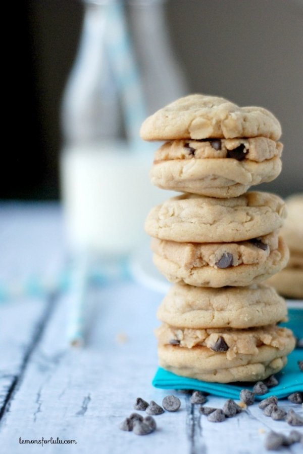 Oatmeal Peanut Butter Cookie Dough Sandwich Cookies