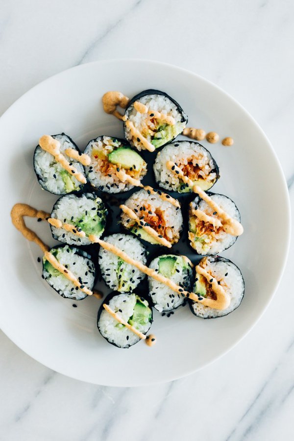 gimbap, dish, cuisine, food, appetizer,