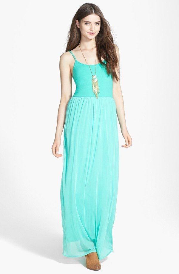 V-Strap Maxi Dress