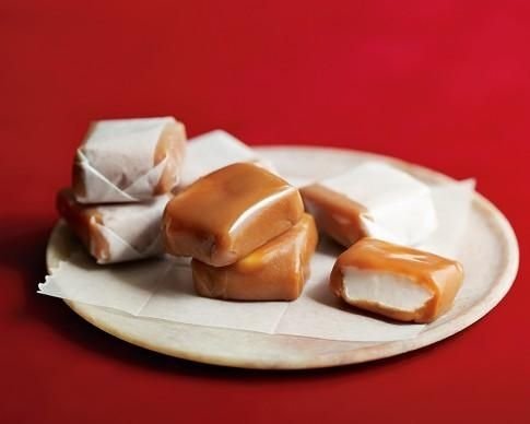 Homemade Marshmallow Filled Caramels