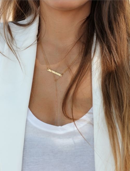 Dainty Necklaces. White on White