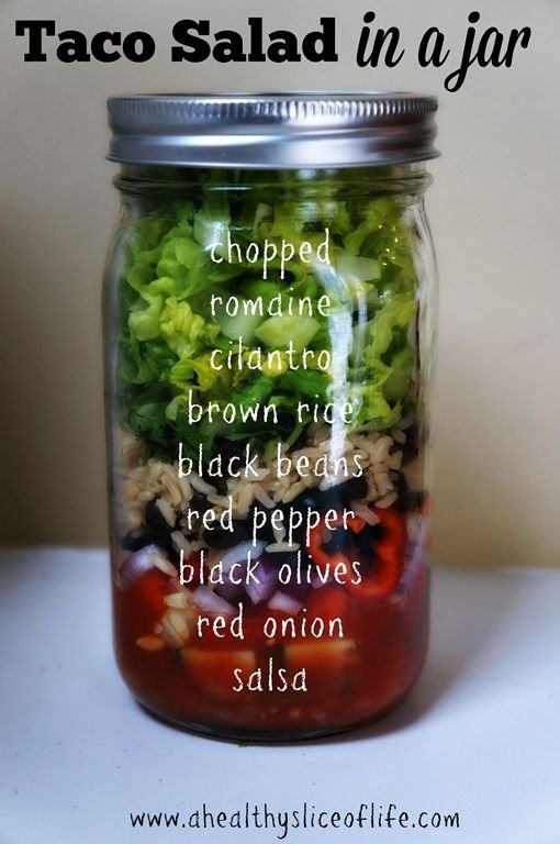 Taco Salad in a Jar