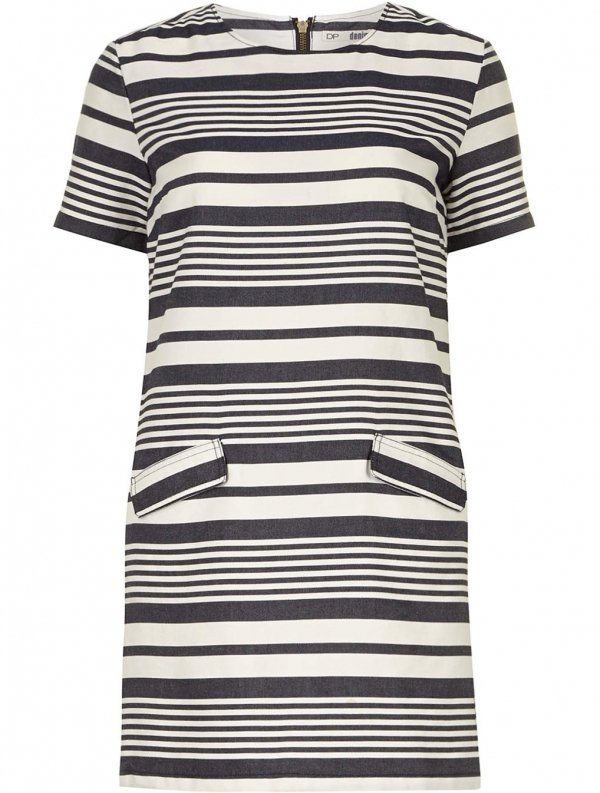 Dorothy Perkins Stripe Denim Tunic Dress
