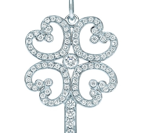 Tiffany Keys Quatra Heart Key Pendant