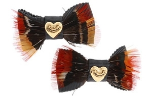 Juicy Couture Feather Barrettes