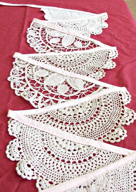 Make a Doily Bunting