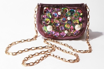 Deux Lux Bejeweled Crossbody Purse