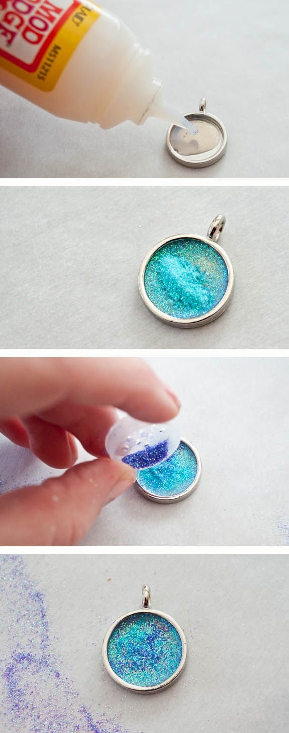 Make Your Own Glitter Necklace