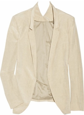 Theyskens’ Theory Jixi Slub Linen and Silk-Blend Blazer