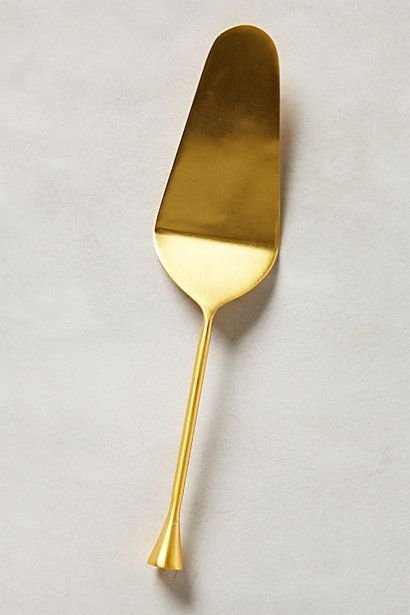 Gilded Cornet Cake Server