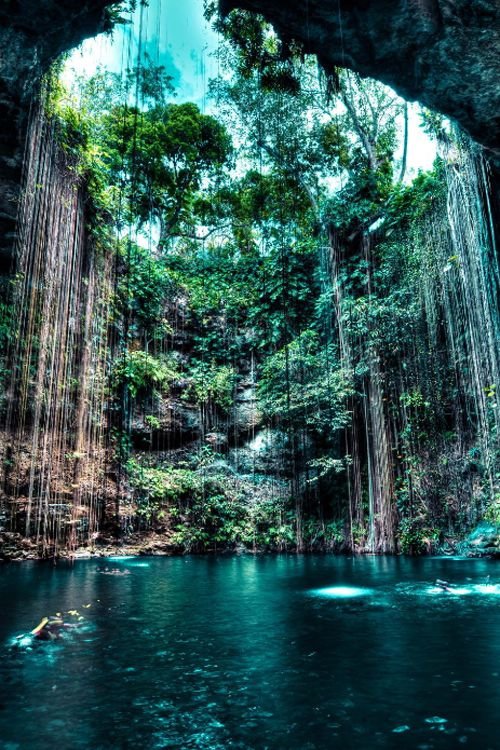 Ik Kil Cenote, near Chichen Itza, Mexico