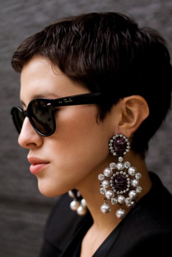 eyewear,hair,black,clothing,woman,