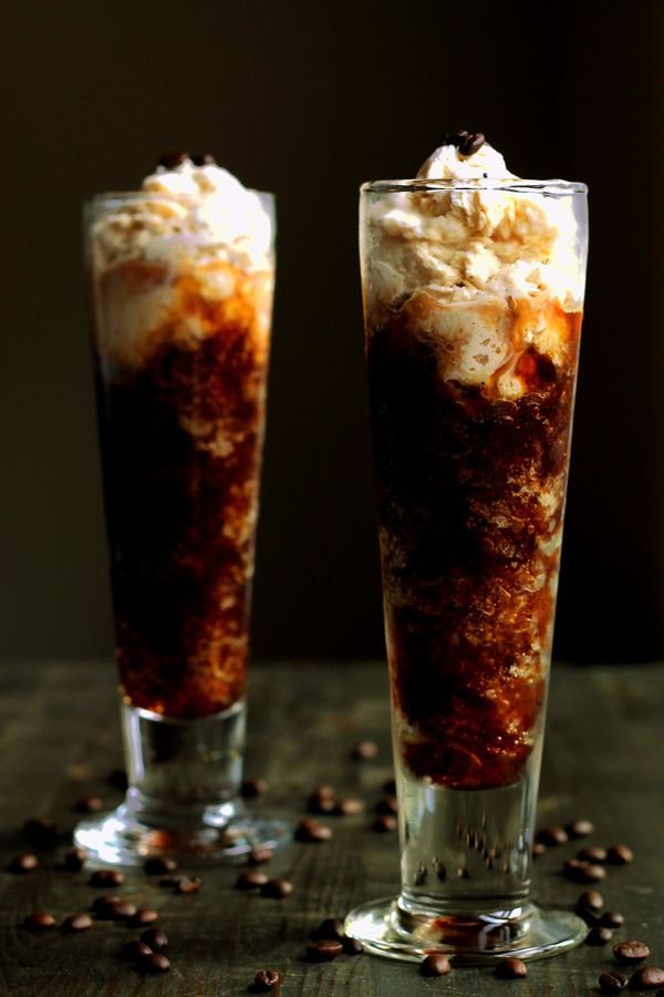 Coffee Granita with Baileys and Kahlua