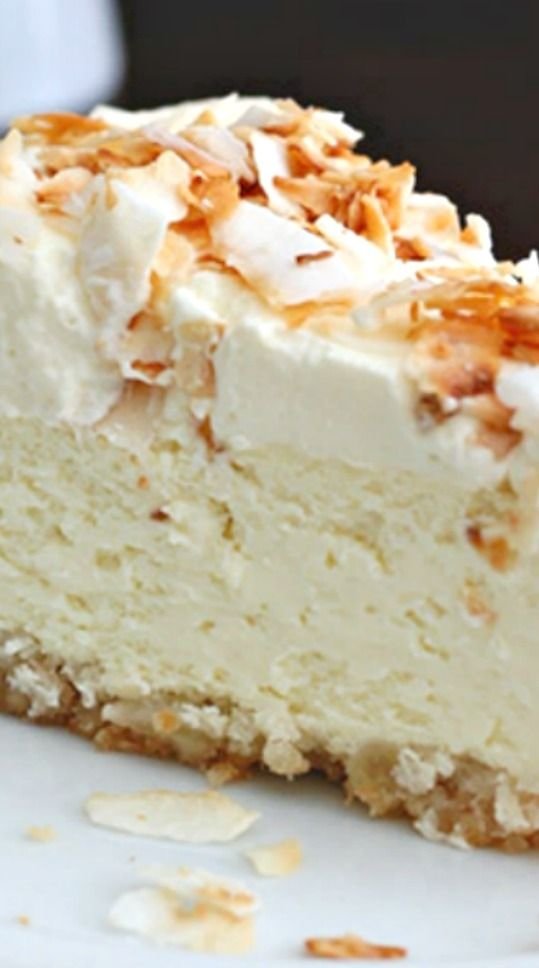 Coconut Cheesecake with Macadamia Nut Crust