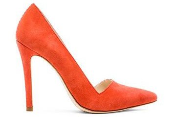 Suede Heel in Orange