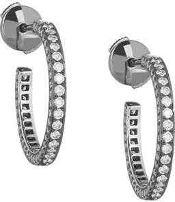 Solange Azagury-Partridge White Gold Diamond Earrings