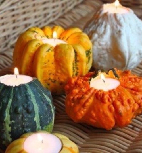 Pumpkin and Gourd Candles