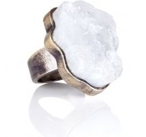 Low Luv by Erin Wasson Rough Crystal Cocktail Ring