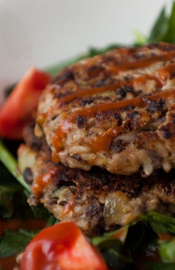 Black Bean and Brown Rice Burgers