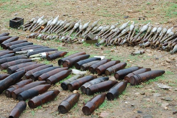 Unexploded Mine at La Basse Cour