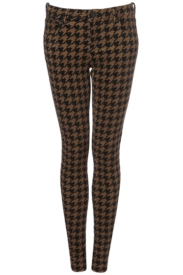 Moto Dogtooth Skinny Cords