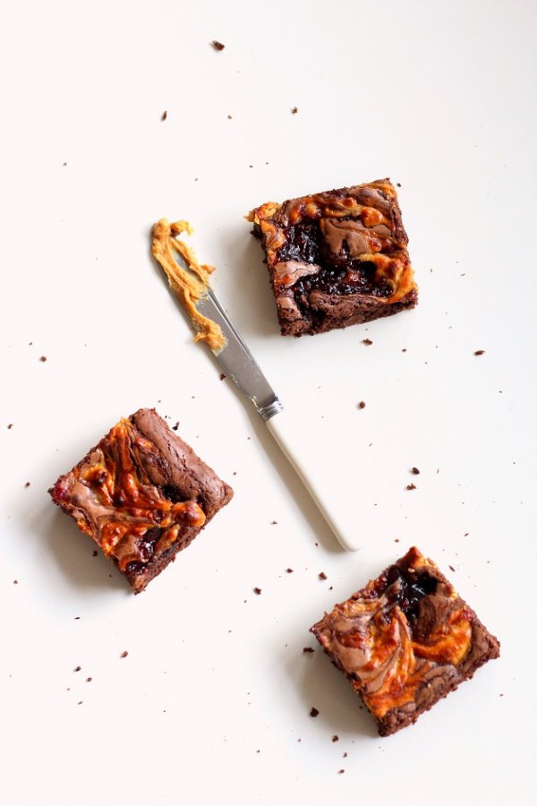 PB&J Brownies