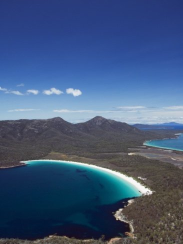 Wineglass Bay Beach,landform,sea,coast,ocean,