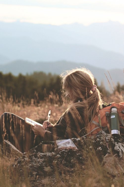 sky, girl, sunlight, tree, grass,