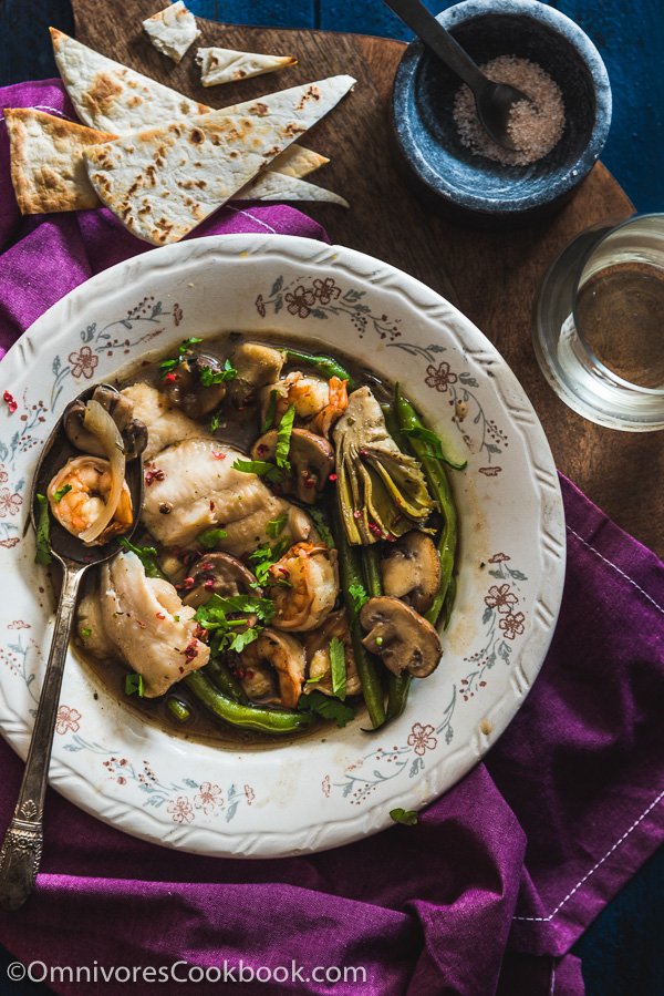 Mushroom and Seafood Stew