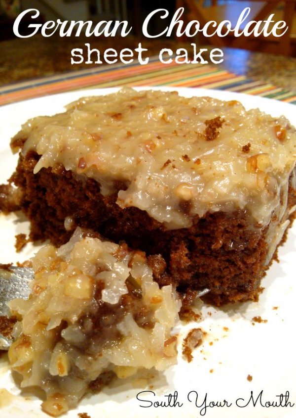 German Chocolate Sheet Cake