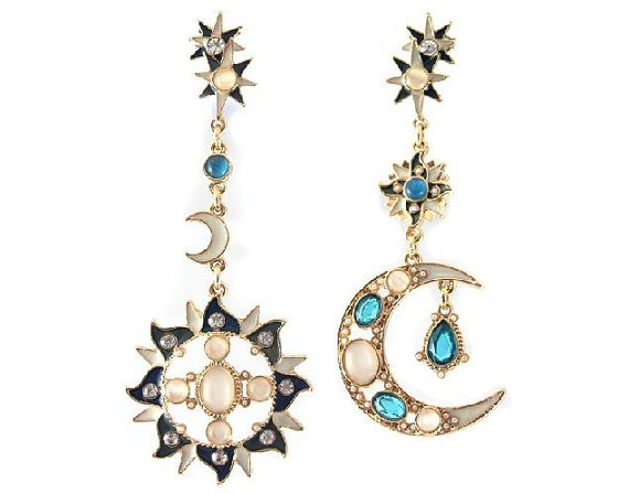 Sun & Moon Danglers