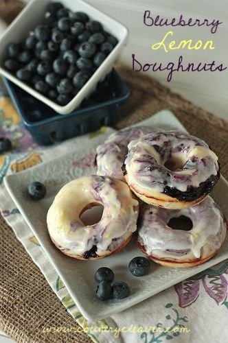 Blueberry Lemon Doughnuts