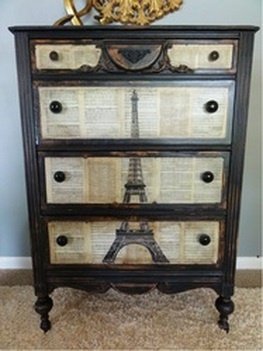 Decoupage with Book Pages