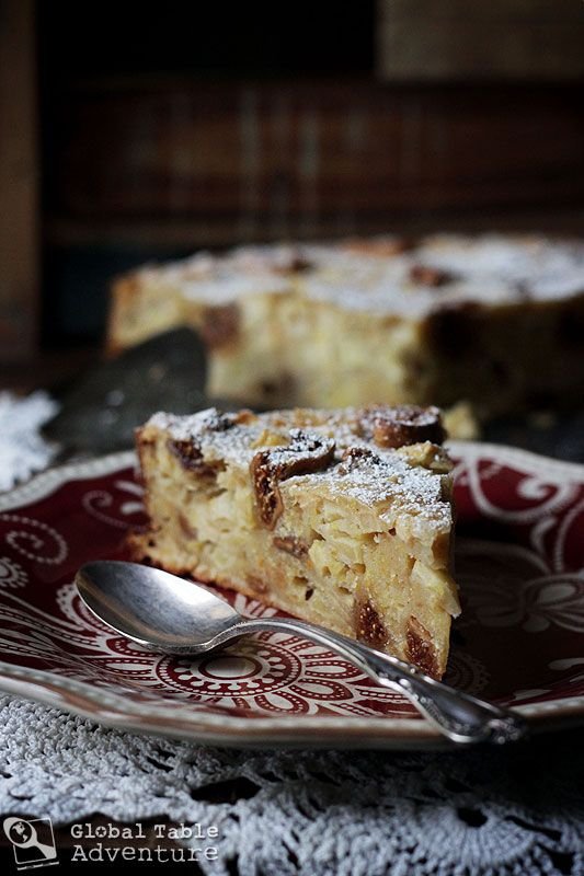 Figs & Honey Apple Polenta Cake