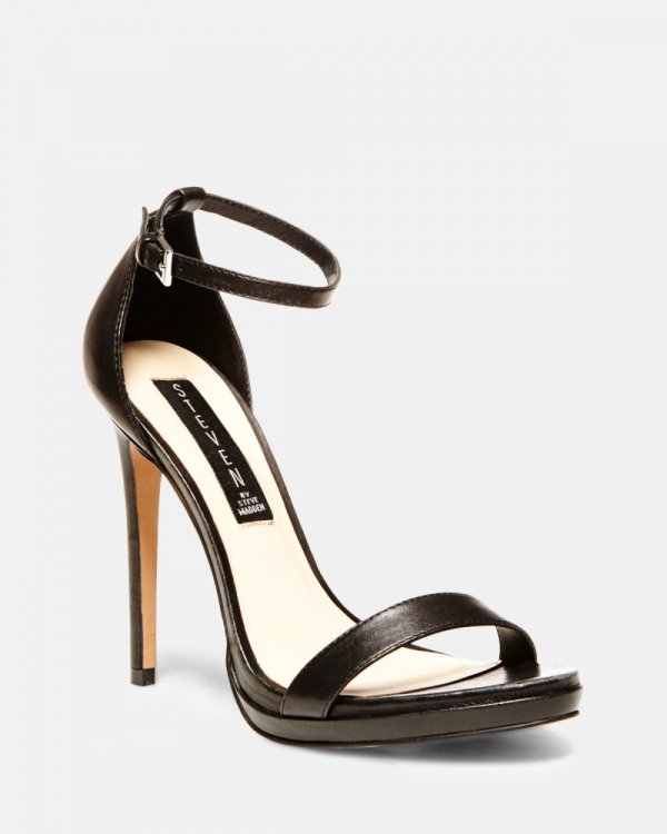 Steven Rykie Black Sandals