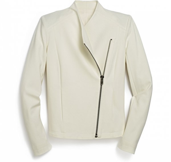 MARSHALLS White Biker Blazer