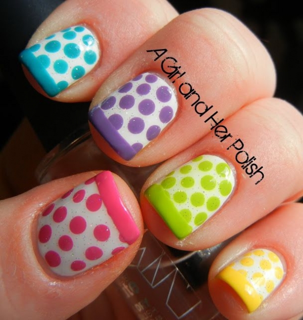 Dotty French Manicure