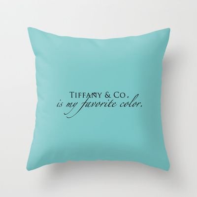 Tiffany Blue Throw Pillow