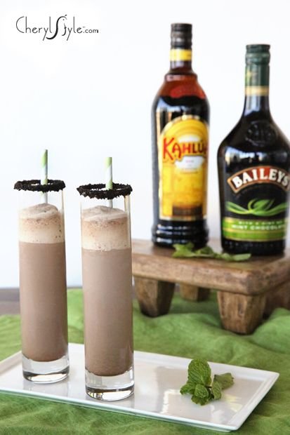 Frozen Mint Baileys Kahlua Mudslides